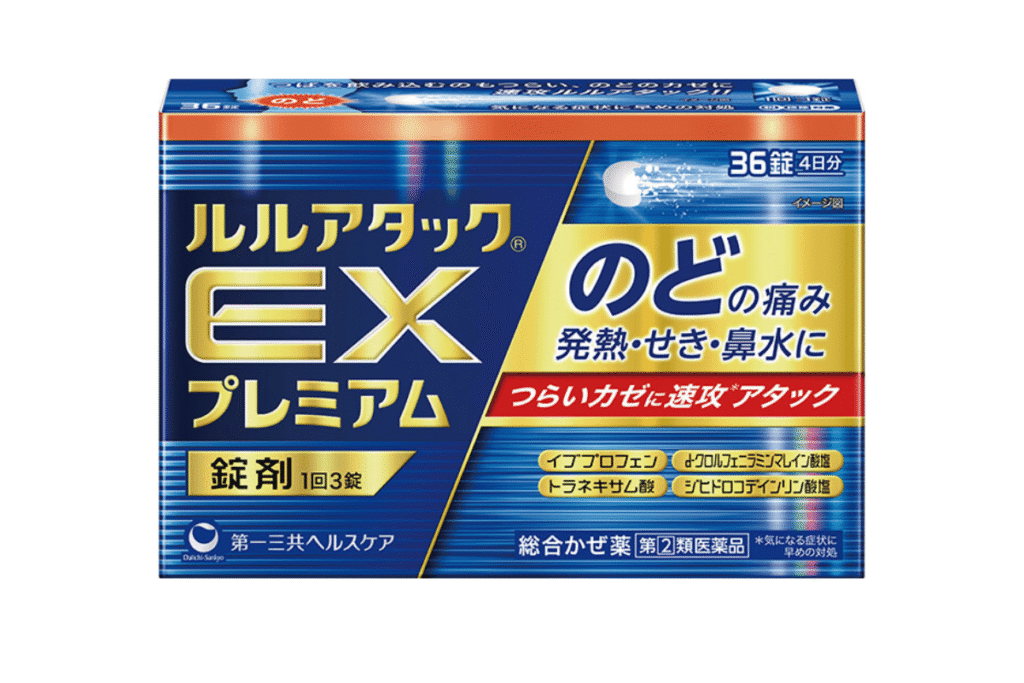 Lulu Attack EX（ルルアタックEX）日本包裝｜喉嚨痛・發炎對策