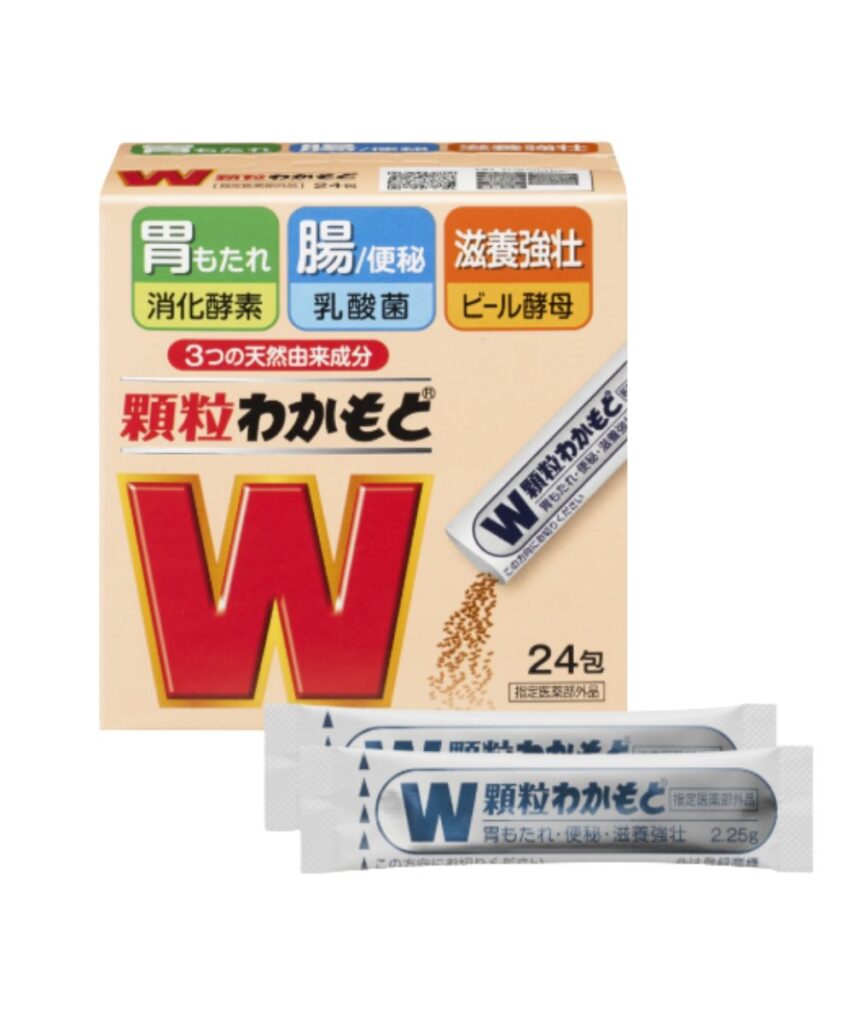 顆粒若元(顆粒わかもと)外盒正面