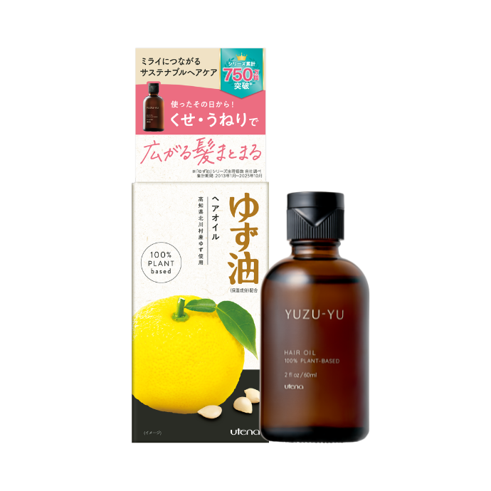 Utena Yuzuyu Hair Oil 60 mL Japanese packaging