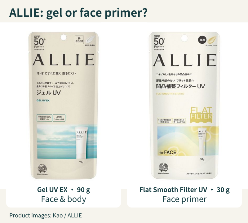 ALLIE Gel UV EX and Flat Smooth Filter UV routine comparison