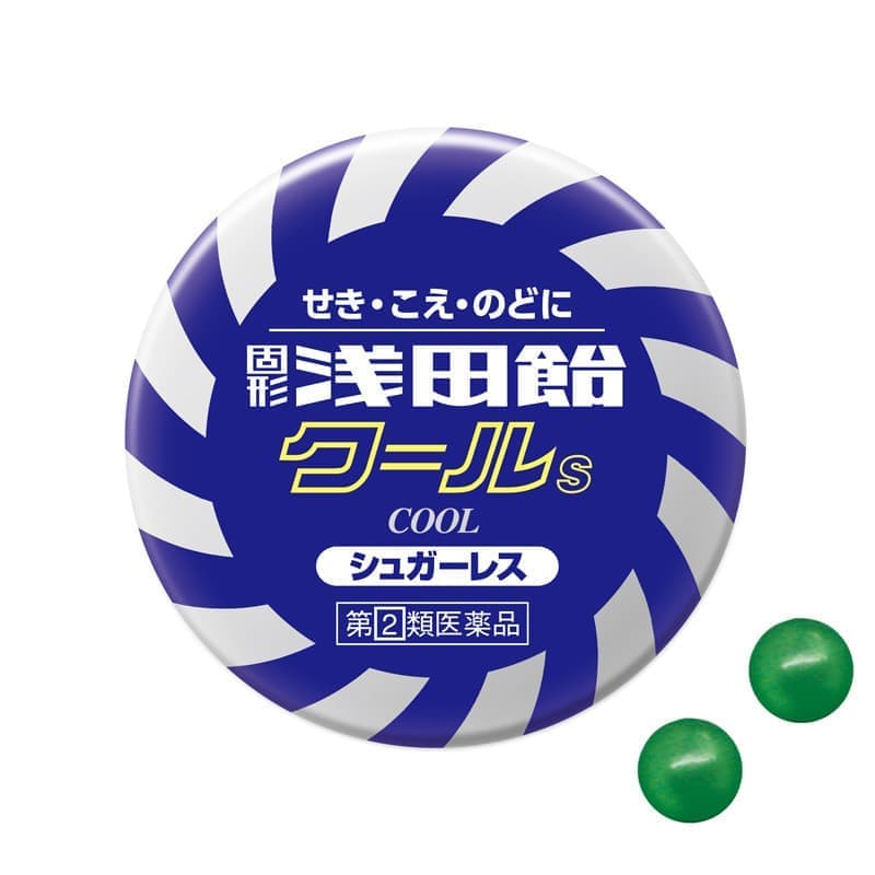 固形淺田飴Cool S原廠圓罐與實際含錠外觀