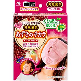 あずきのチカラフェイス蒸し紅色包裝