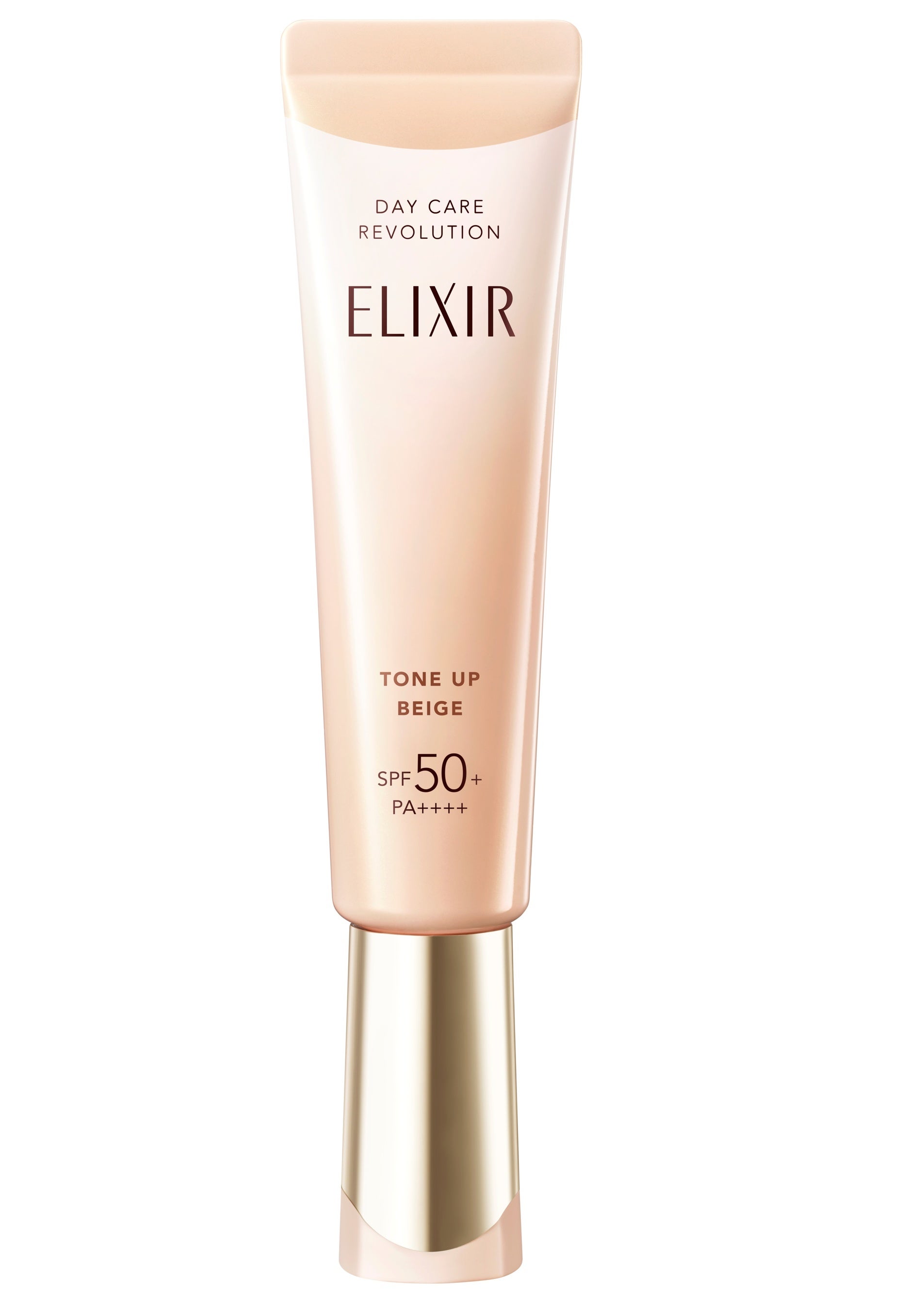 ELIXIR米色BE+ca完整管身,標示TONE UP BEIGE