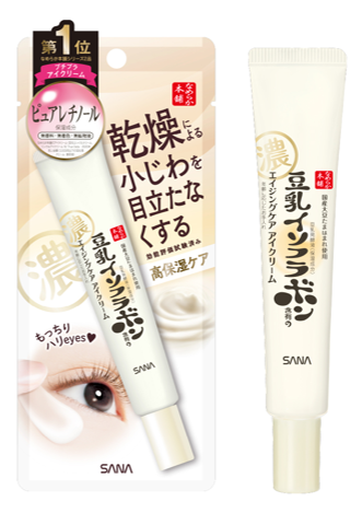 SANA豆乳眼霜N 20g,完整米白色包裝與軟管