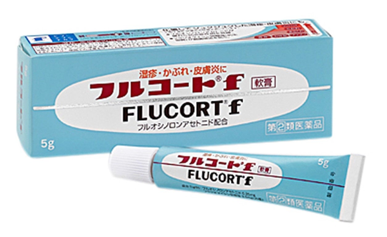 膚潤康f軟膏5 g外盒與軟管