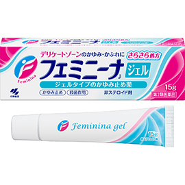 Feminina J凝膠,日本15g外盒與軟管