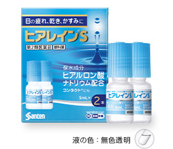 Hyalein S每瓶5 mL的瓶身與2瓶裝外盒