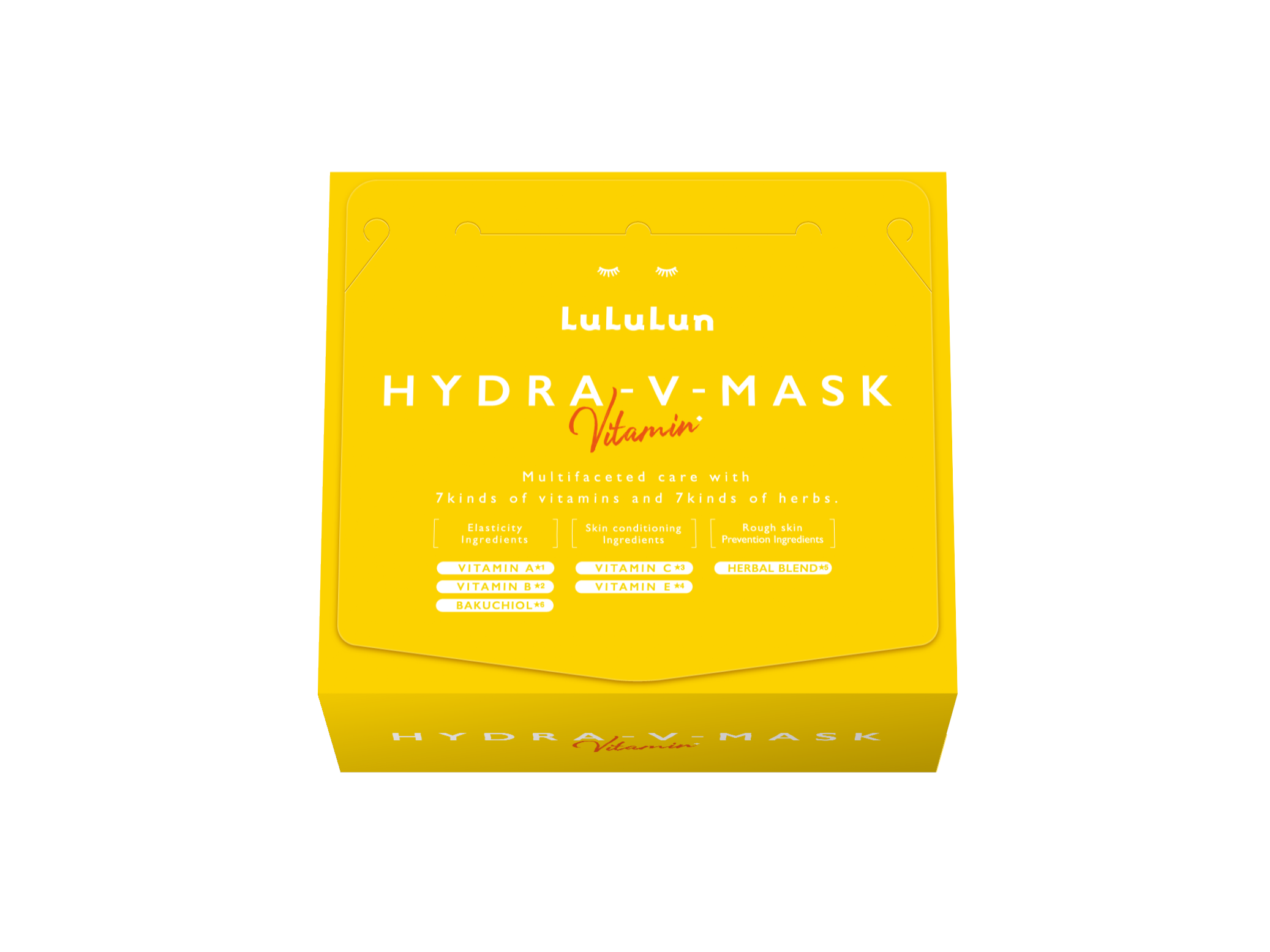 LuLuLun Hydra V日本版28片黃色盒裝面膜