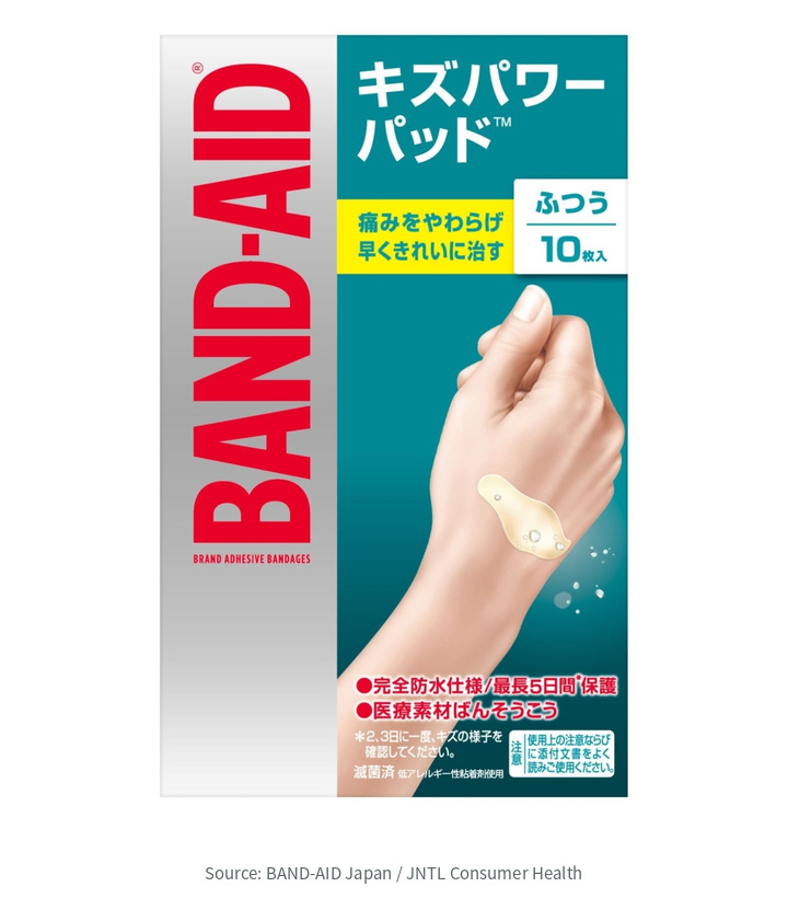 日本BAND-AID Kizupowerpad一般款普通尺寸10片完整包裝