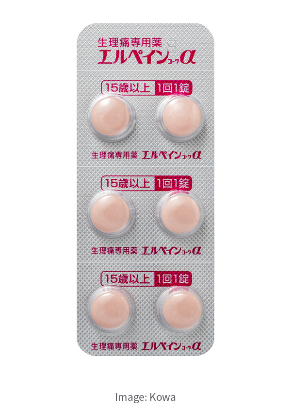 興和L-PAIN KOWA α完整六錠泡殼,標示15歲以上每次1錠