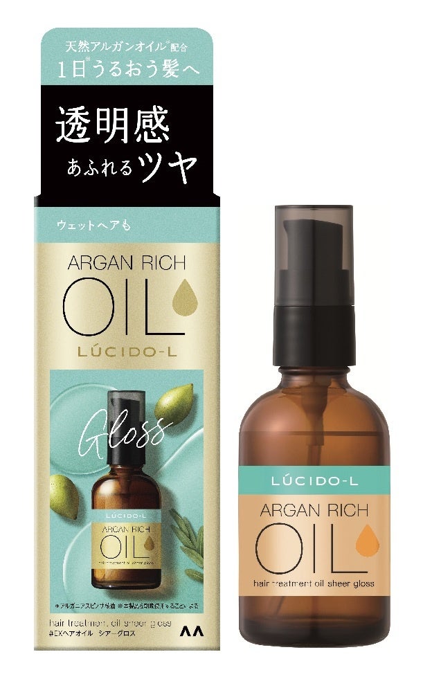 薄荷綠LUCIDO-L Sheer Gloss日本版60mL外盒與瓶身