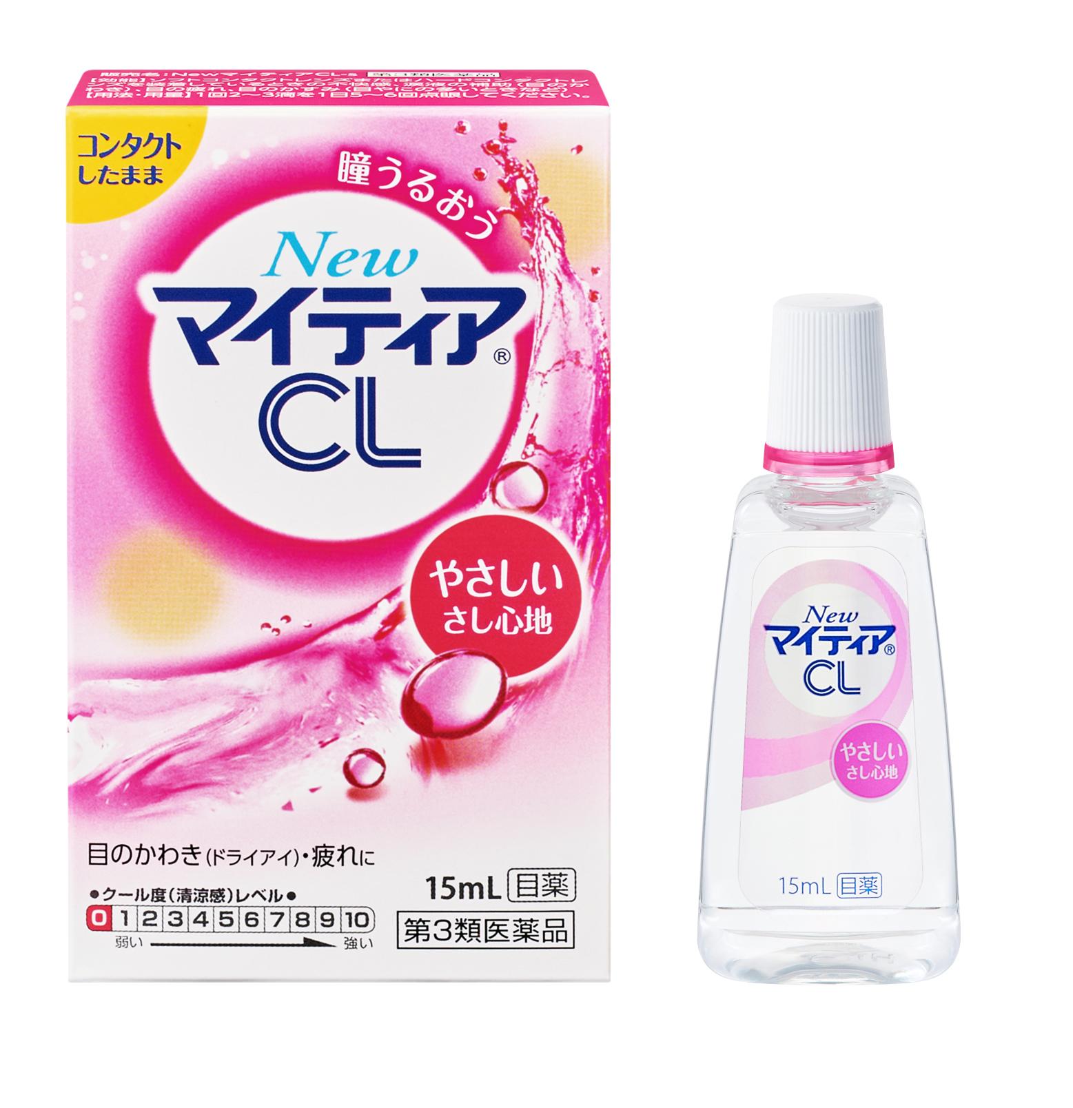 New Mytear CL-s 15 mL外盒與眼藥水瓶
