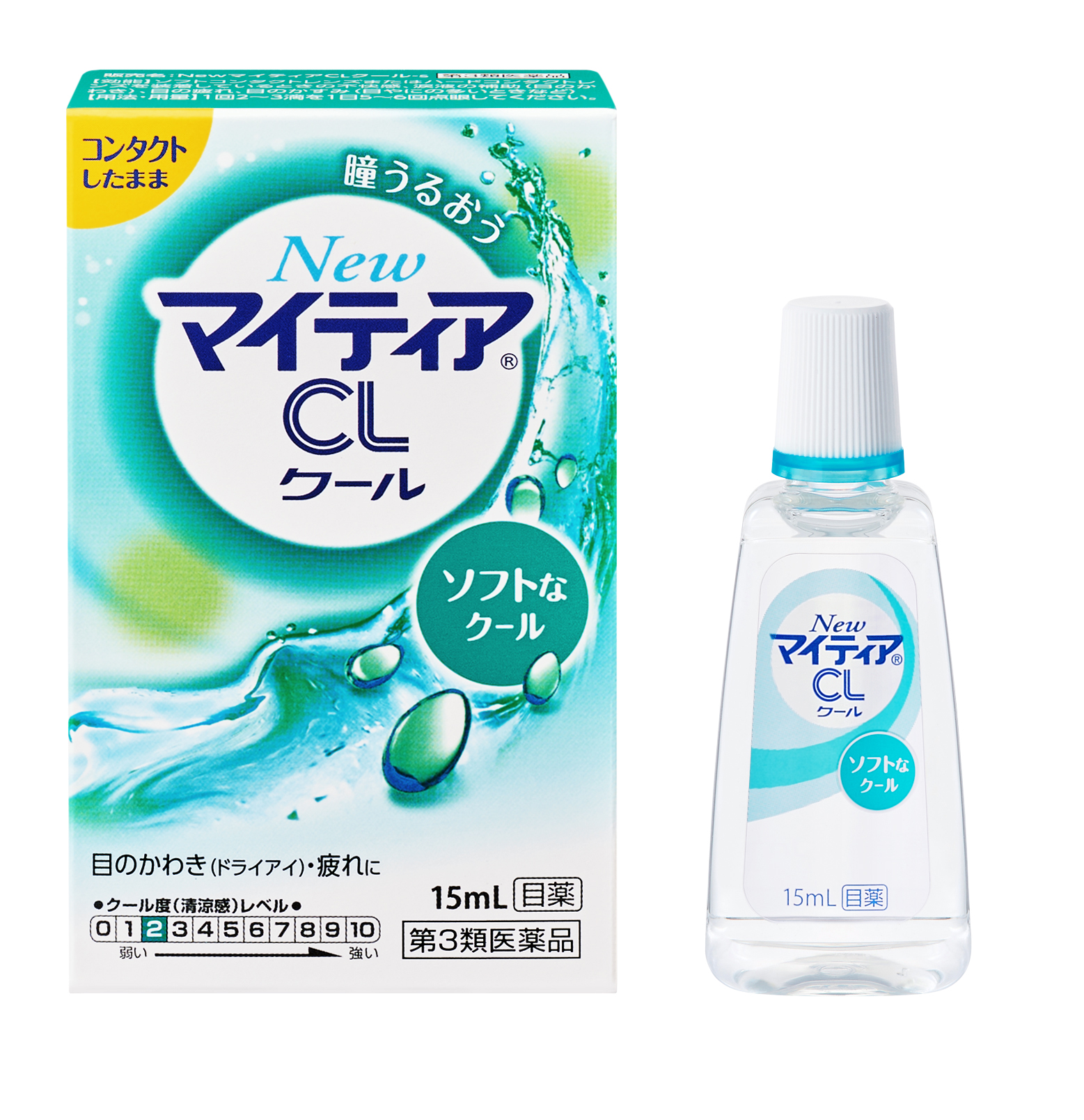 New Mytear Cool-s 15 mL外盒與眼藥水瓶