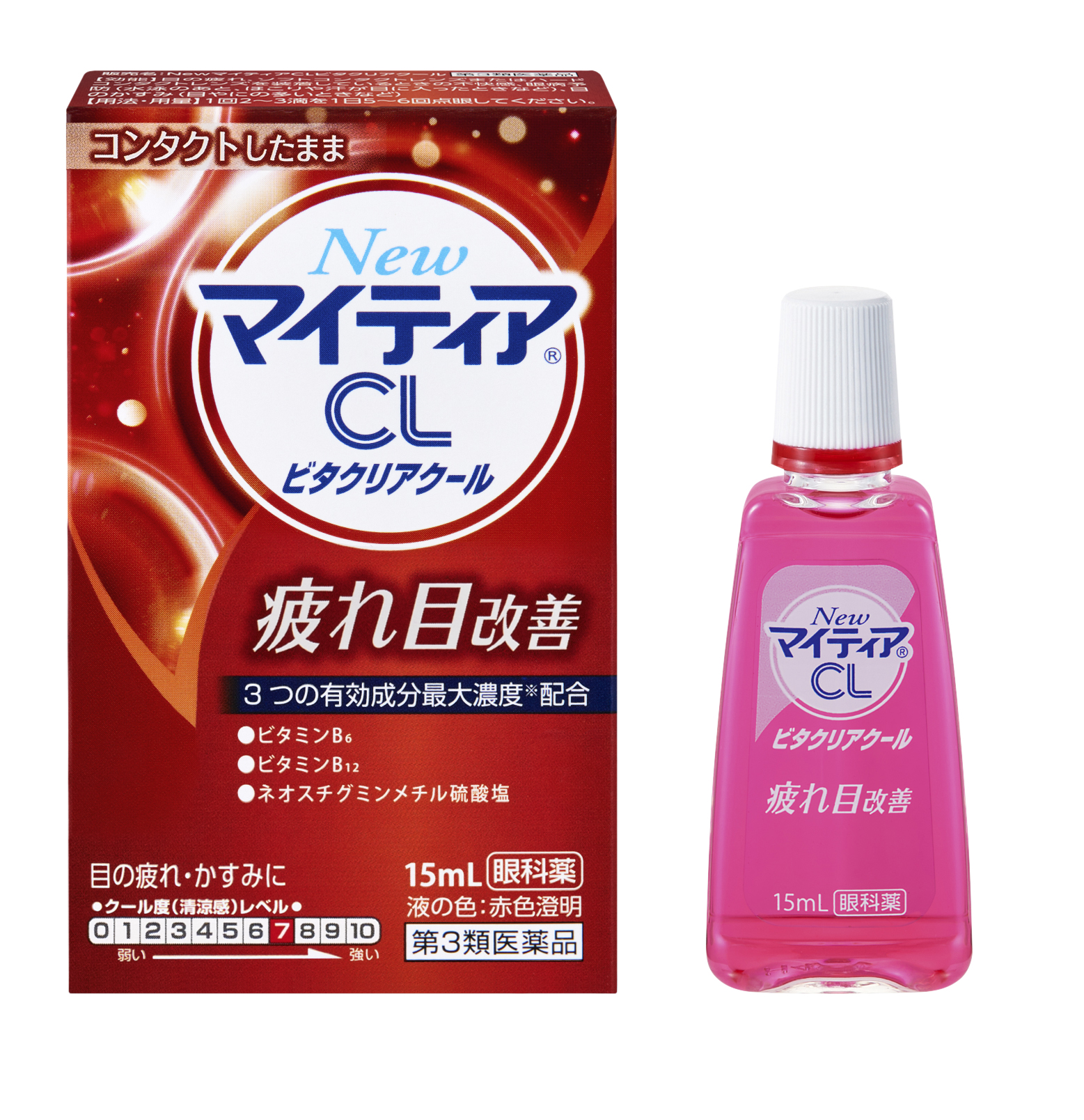 New Mytear Vita Clear Cool 15 mL外盒與眼藥水瓶