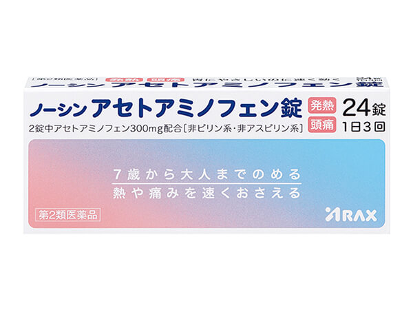 日本Norshin單方乙醯胺酚錠24錠官方外盒