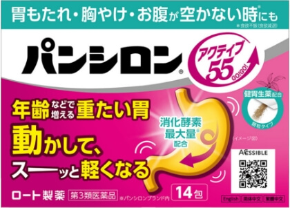 日本 Pansiron Active55 顆粒 14 包外盒