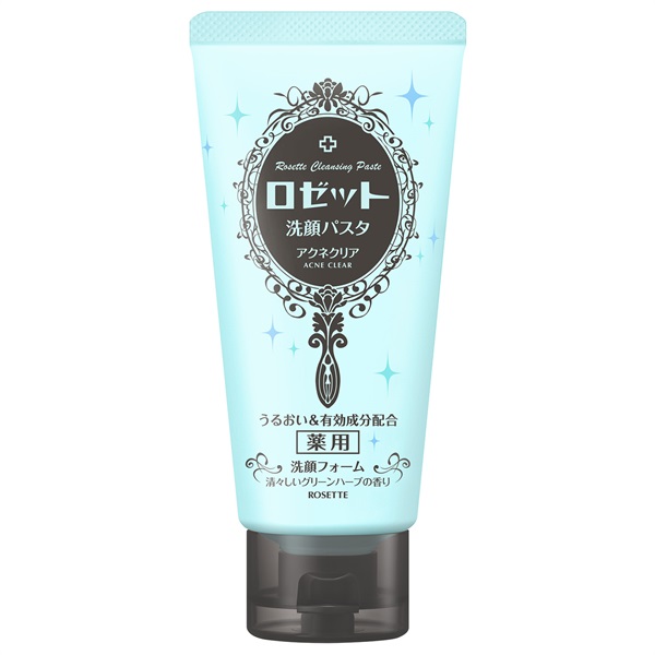 ROSETTE Acne Clear藥用洗面乳,日本120 g軟管款