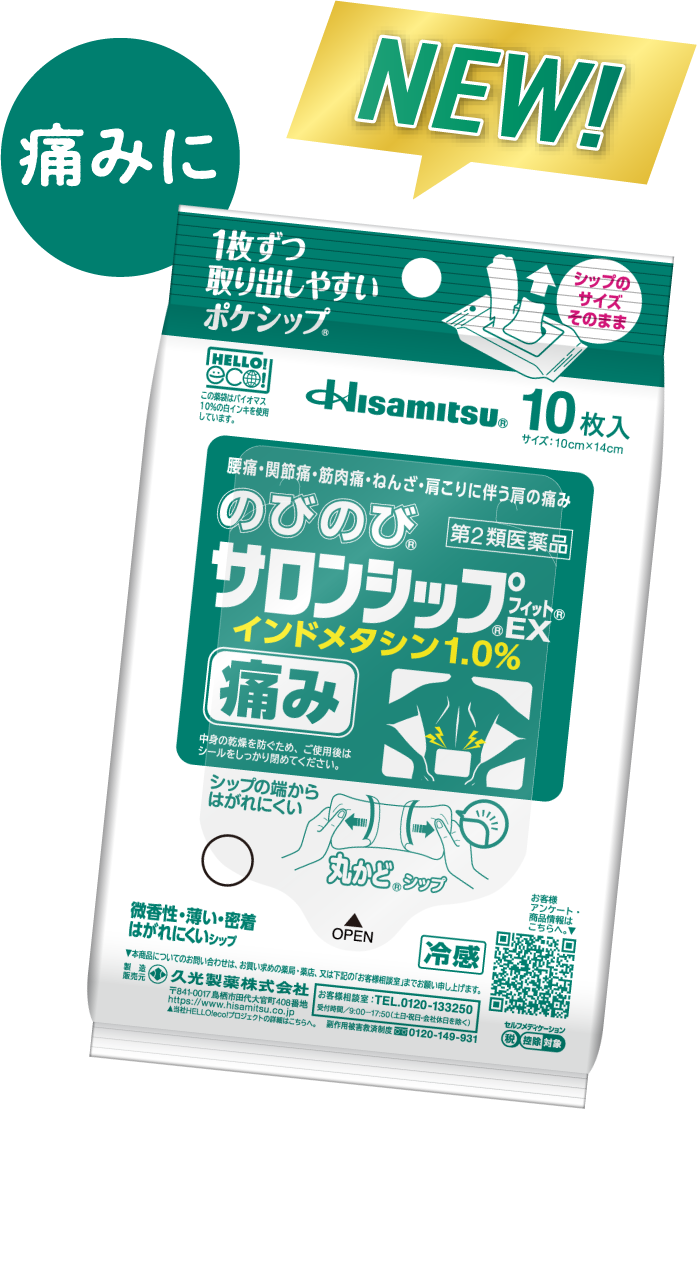 久光Salonsip FIT EX 10片裝原廠包裝圖片