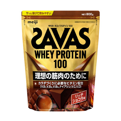 SAVAS乳清Protein 100濃郁巧克力現行日本800 g袋裝