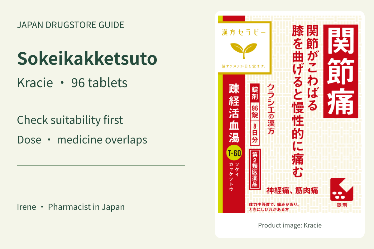 Kracie Sokeikakketsuto 96-tablet buying guide with complete Japanese carton