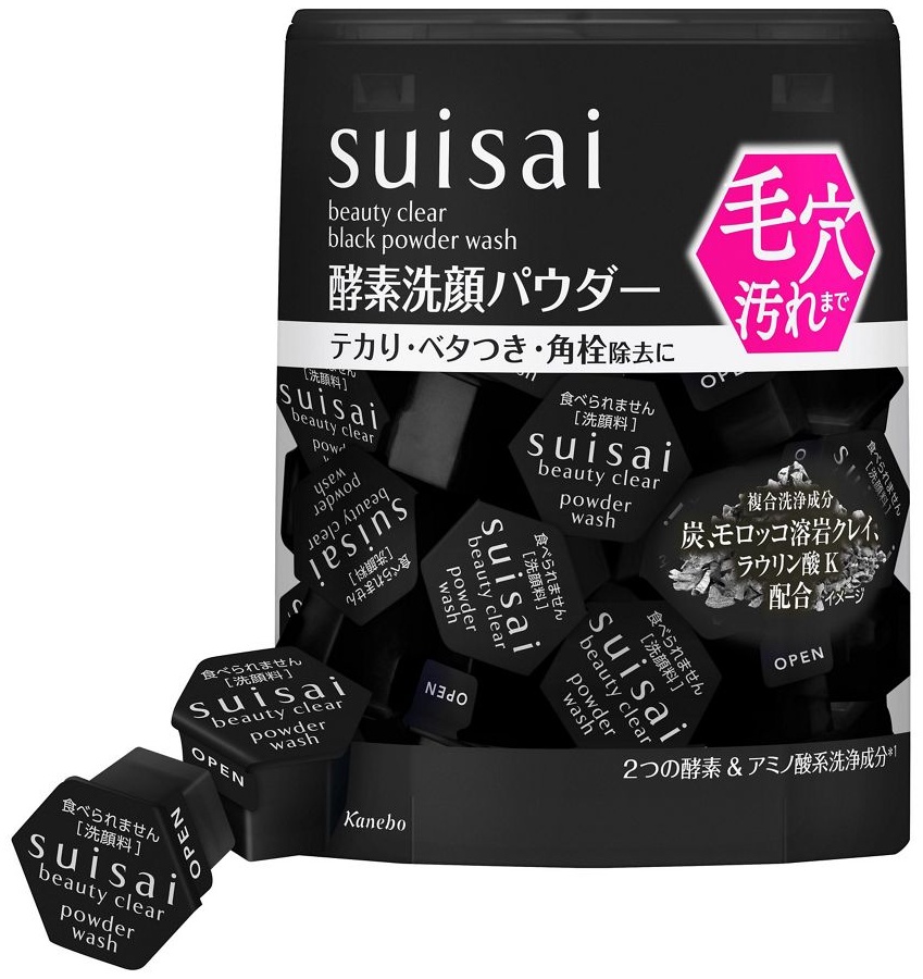 suisai 黑色日本外包裝與單次膠囊