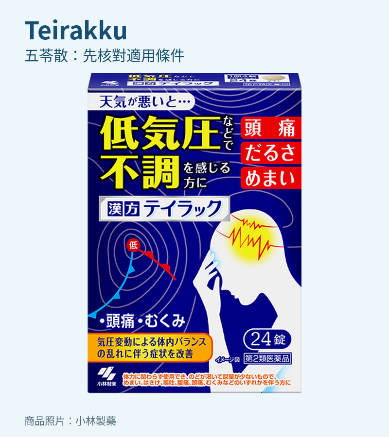 Teirakku五苓散適用條件指南封面